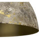 Tara LED Antique Gold / White Grey Pendant Ceiling Light
